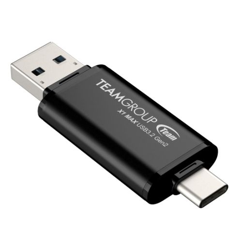 Team X1 Max 512GB USB 3.2 Gen2 Dual Flash Drive - 1000MB/s Team X1 Max 512GB USB 3.2 Gen2 Dual Flash Drive - 1000MB/s
